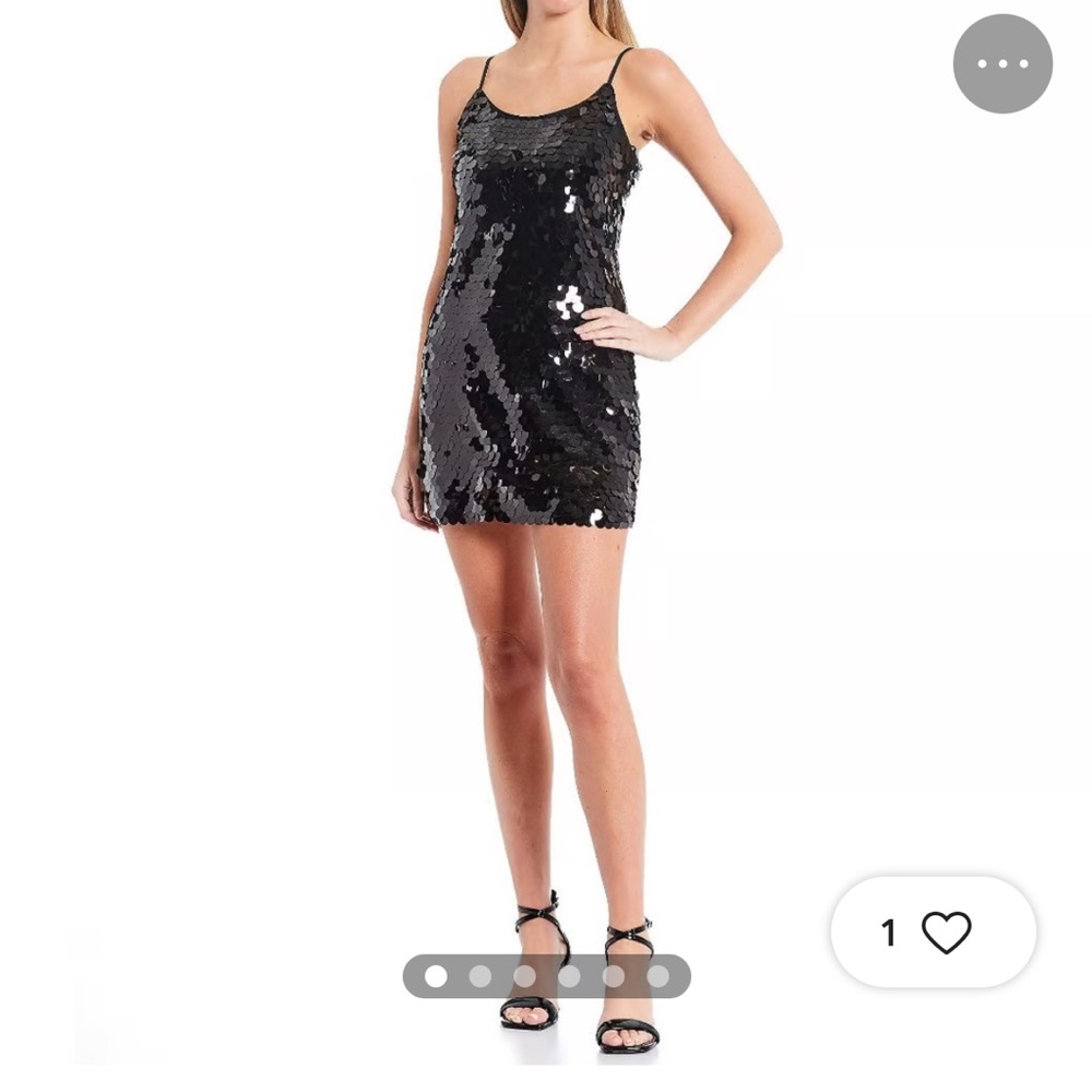 Gianni Bini GB Black Sequin Dress